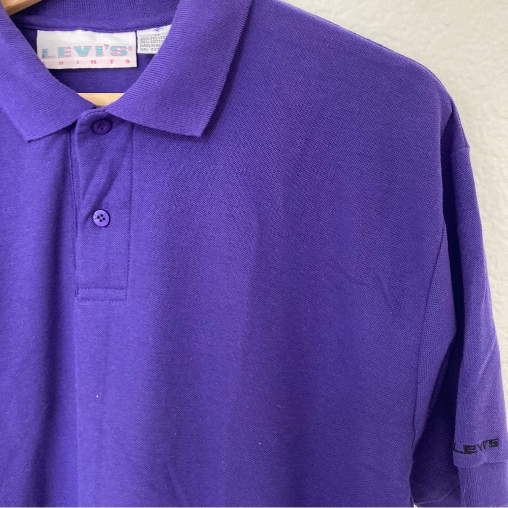 Vtg‎ Levi’s Purple Polo, Size M